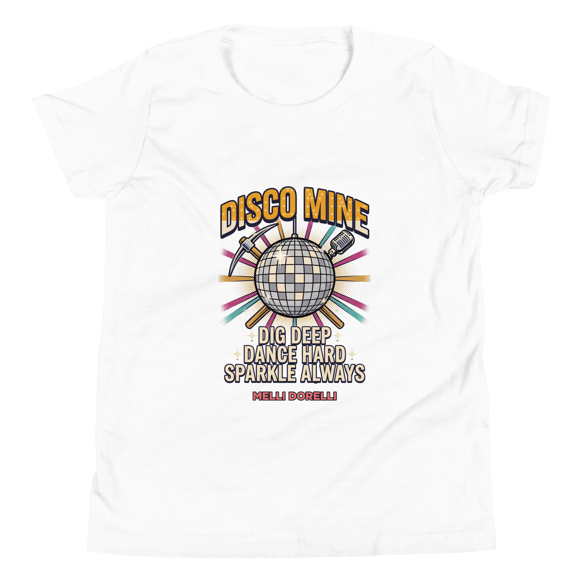 Melli Dorèlli – Disco Mine Kids Tee — White