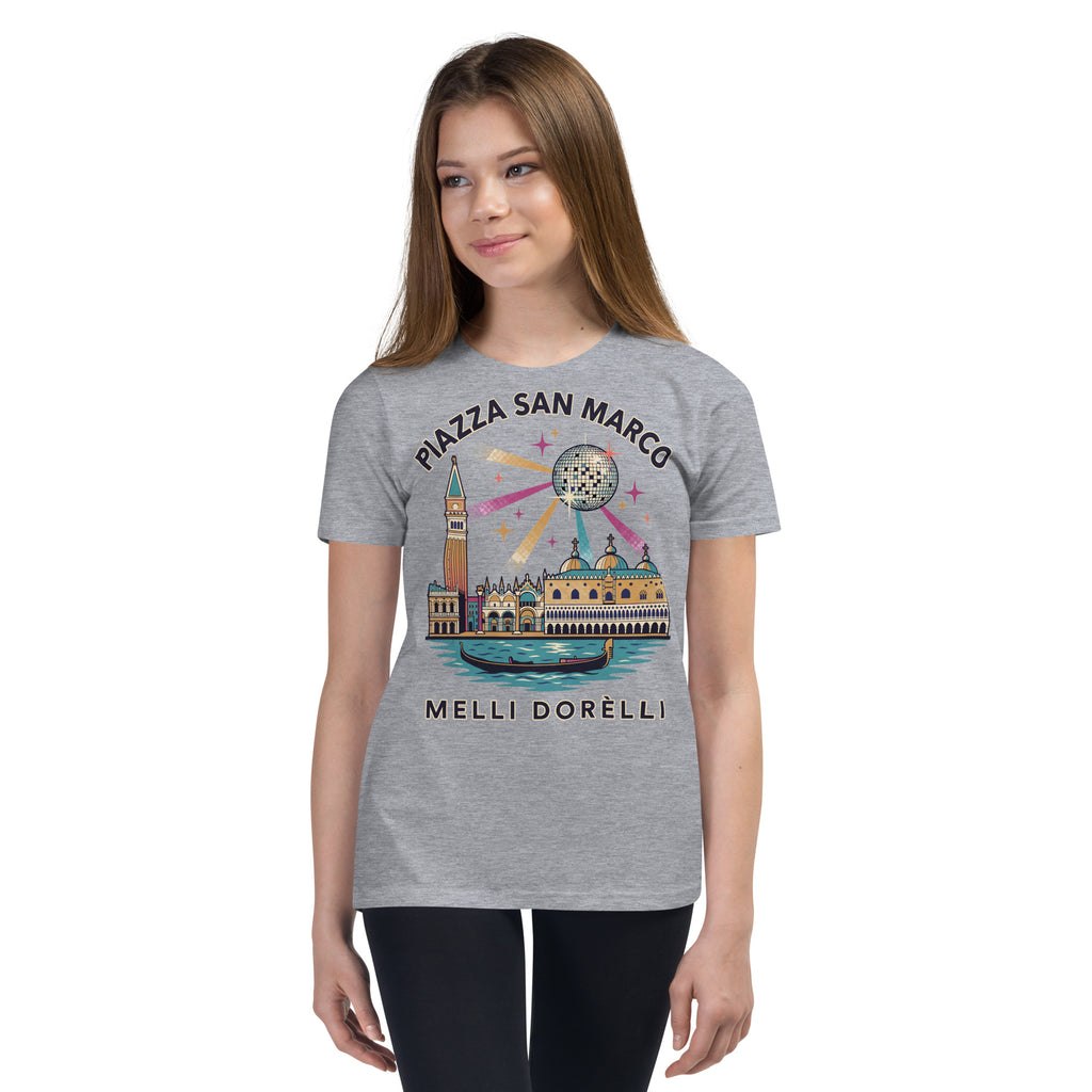 Melli Dorèlli – Piazza San Marco Kids Tee — Athletic Heather