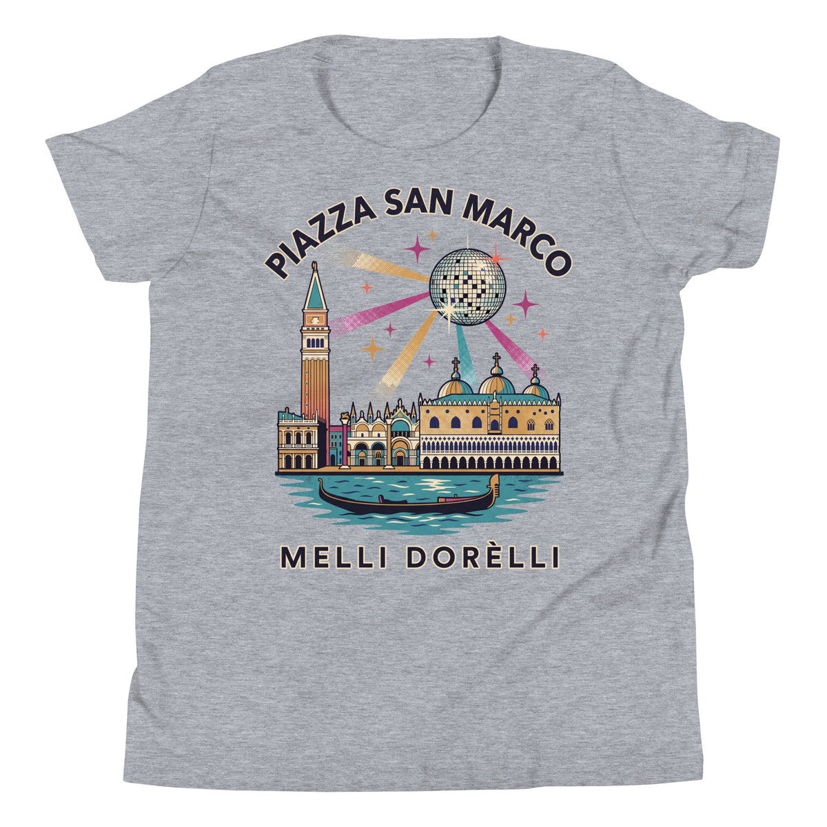 Melli Dorèlli – Piazza San Marco Kids Tee — Athletic Heather