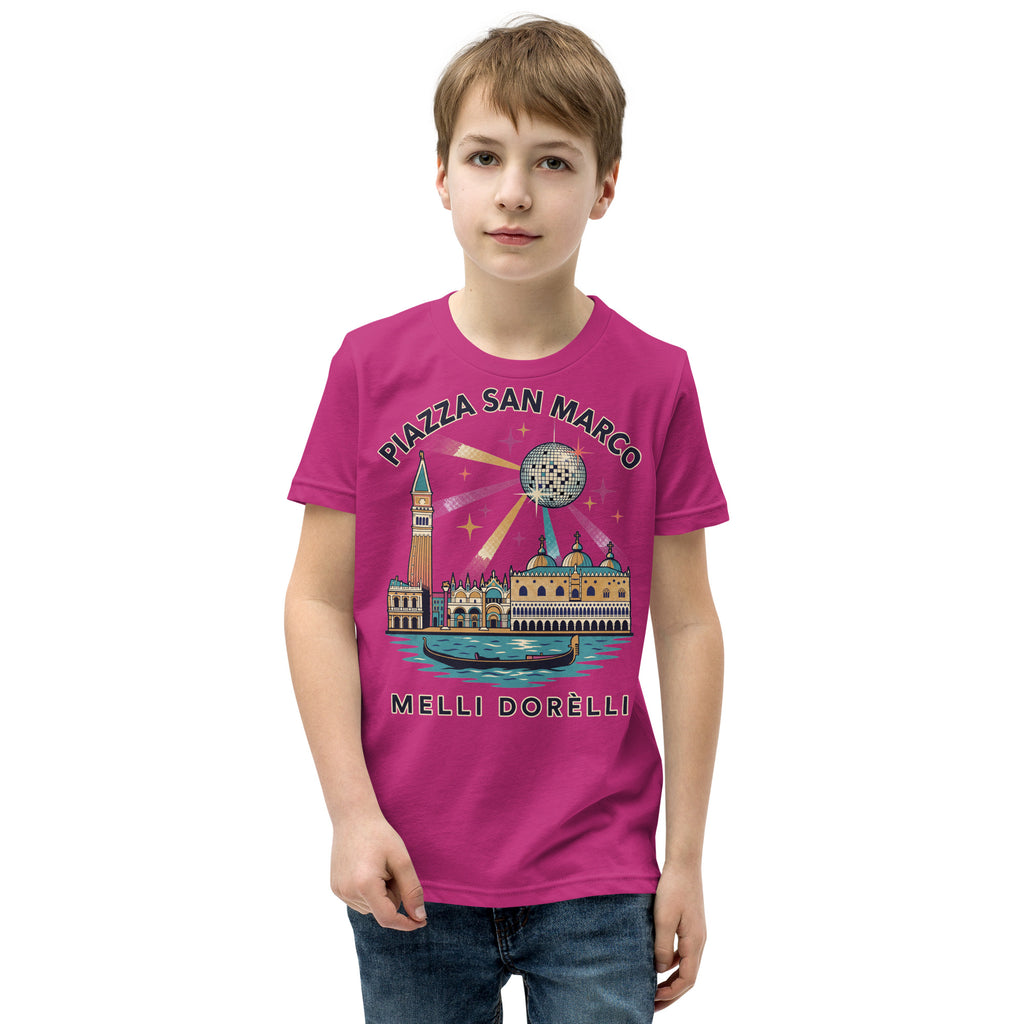Melli Dorèlli – Piazza San Marco Kids Tee — Berry