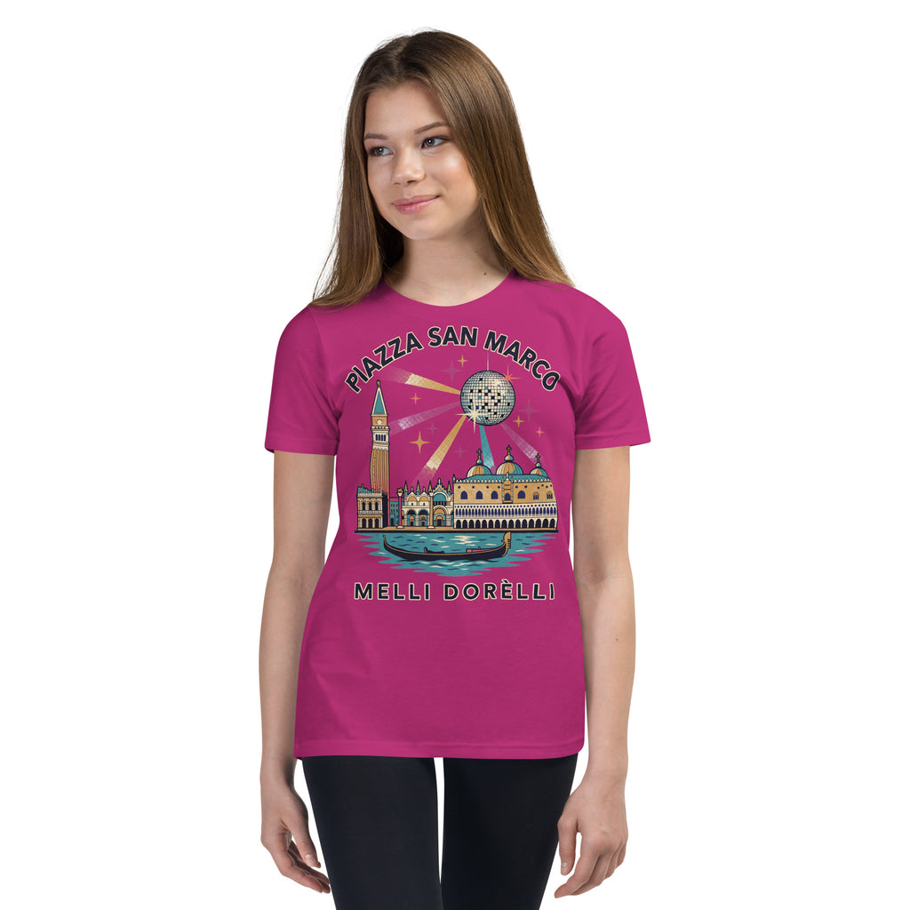 Melli Dorèlli – Piazza San Marco Kids Tee — Berry