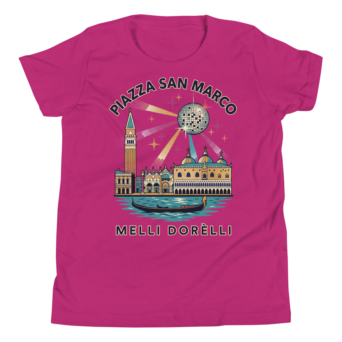 Melli Dorèlli – Piazza San Marco Kids Tee — Berry