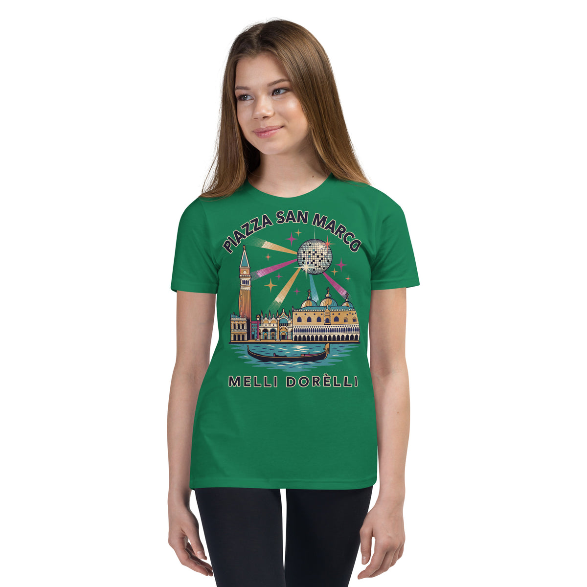 Melli Dorèlli – Piazza San Marco Kids Tee — Kelly