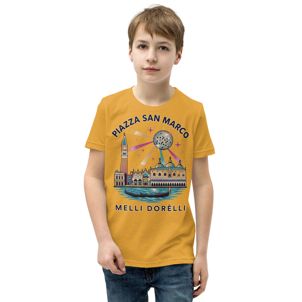 Melli Dorèlli – Piazza San Marco Kids Tee — Mustard