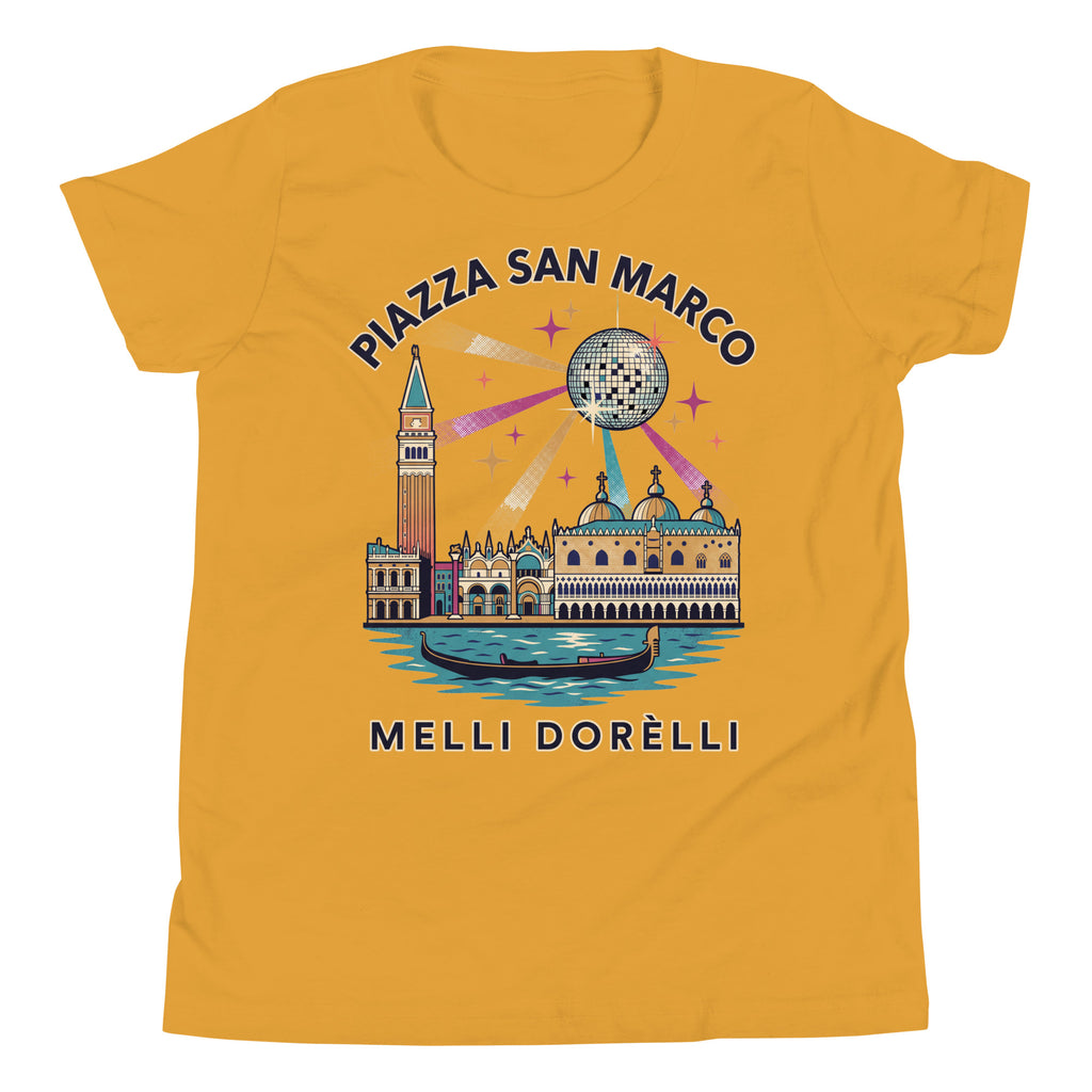Melli Dorèlli – Piazza San Marco Kids Tee — Mustard