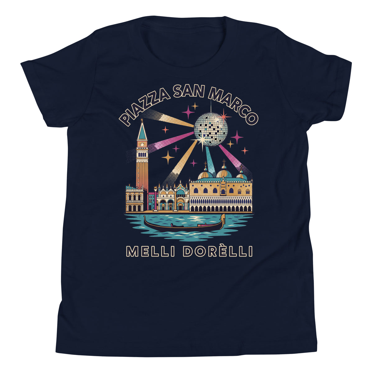 Melli Dorèlli – Piazza San Marco Kids Tee — Navy
