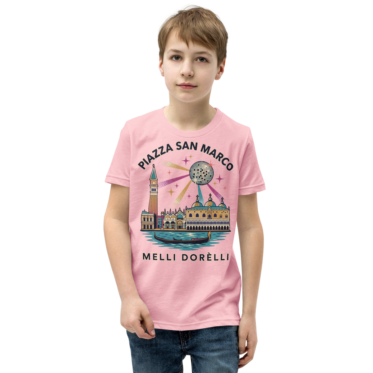 Melli Dorèlli – Piazza San Marco Kids Tee — Pink