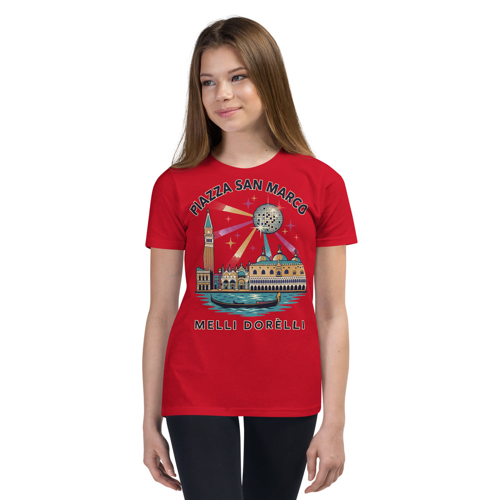 Melli Dorèlli – Piazza San Marco Kids Tee — Red