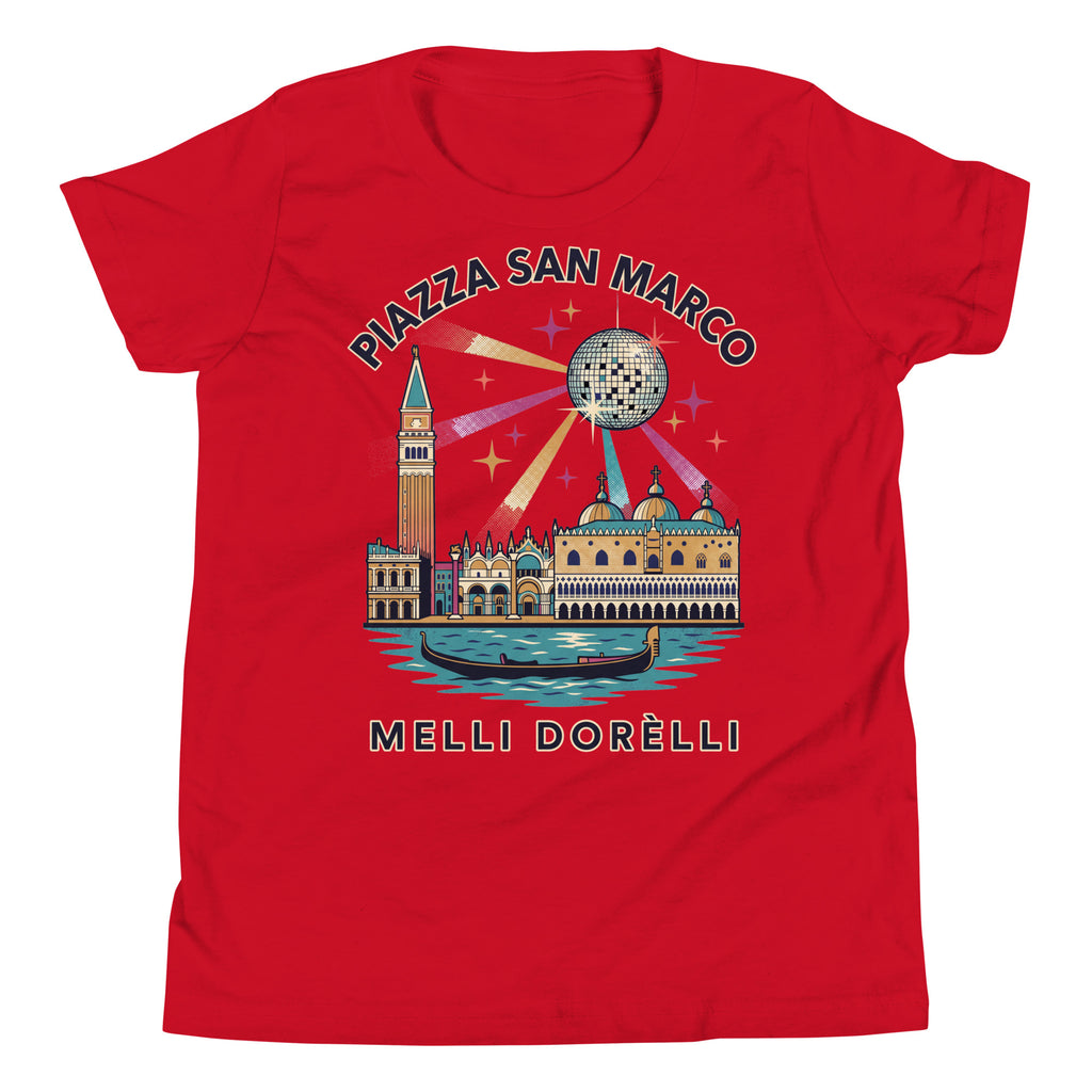 Melli Dorèlli – Piazza San Marco Kids Tee — Red