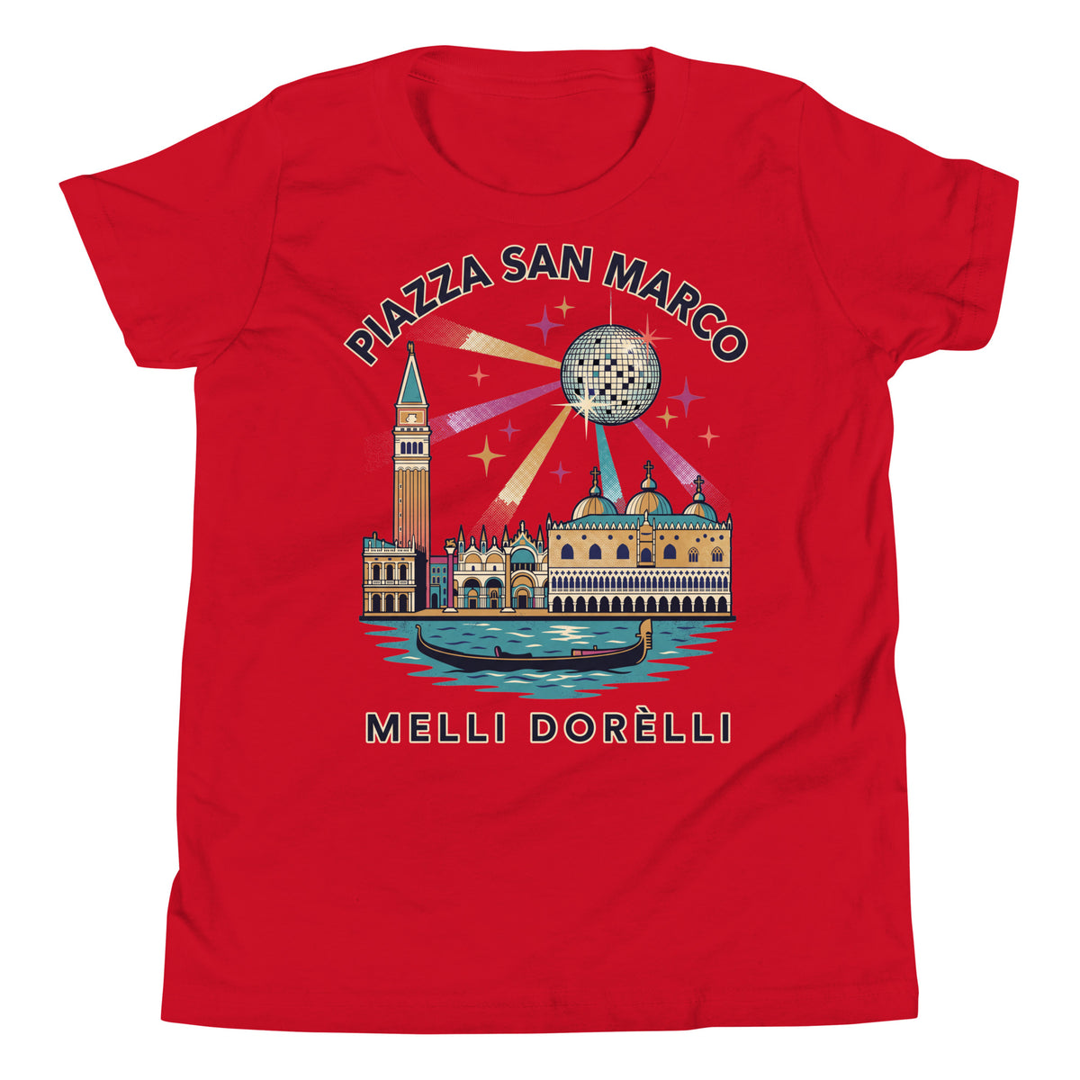 Melli Dorèlli – Piazza San Marco Kids Tee — Red