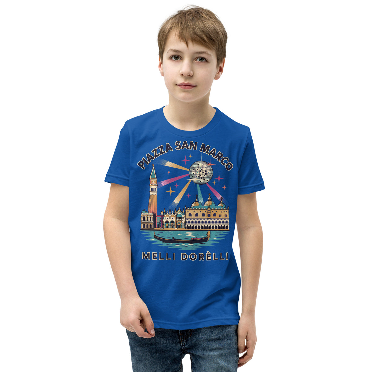 Melli Dorèlli – Piazza San Marco Kids Tee — True Royal