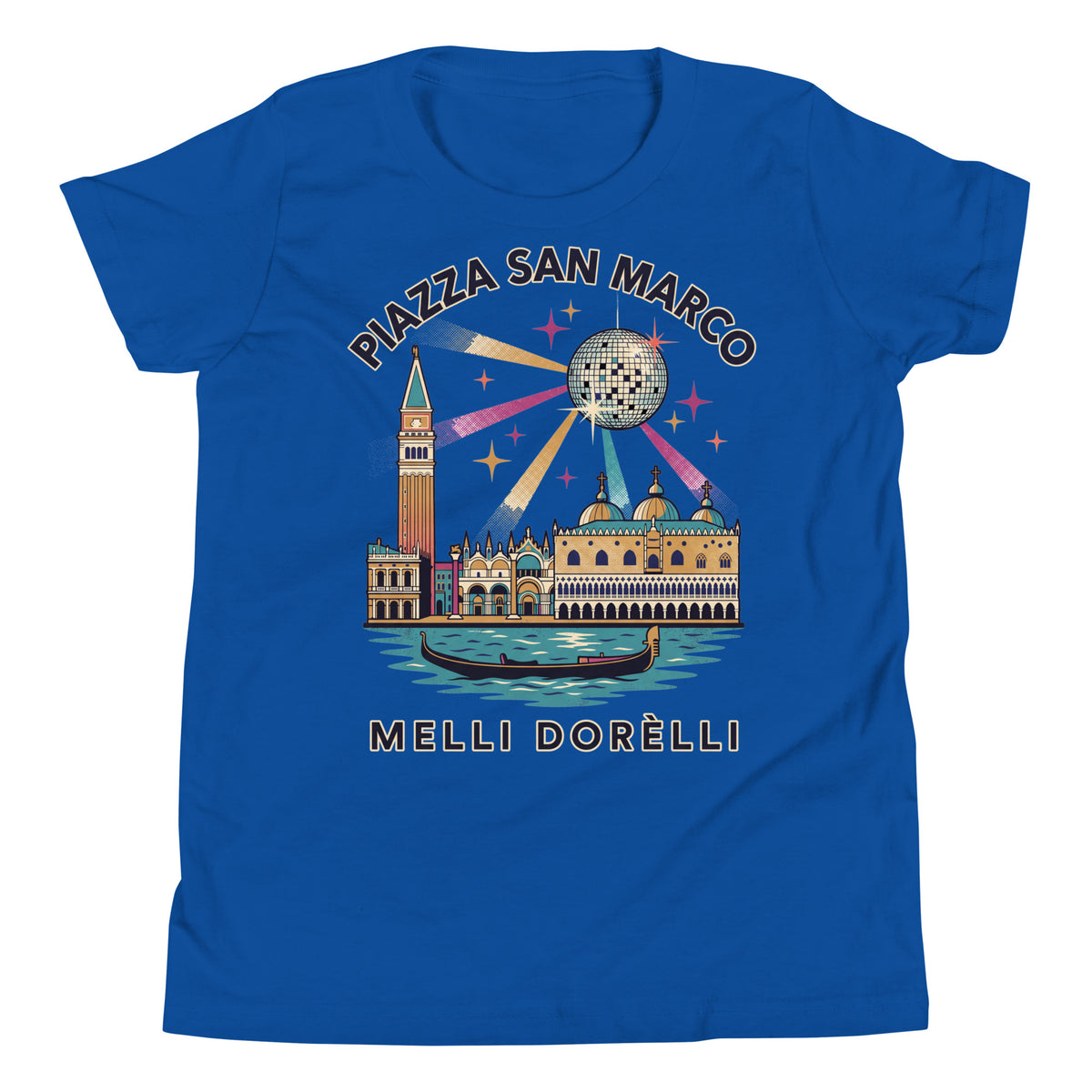 Melli Dorèlli – Piazza San Marco Kids Tee — True Royal