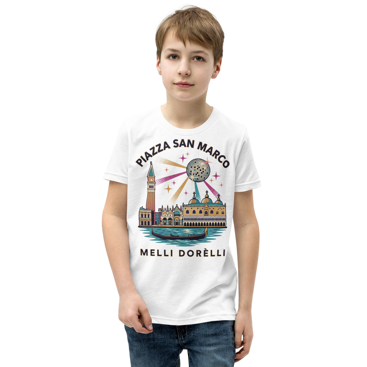 Melli Dorèlli – Piazza San Marco Kids Tee — White
