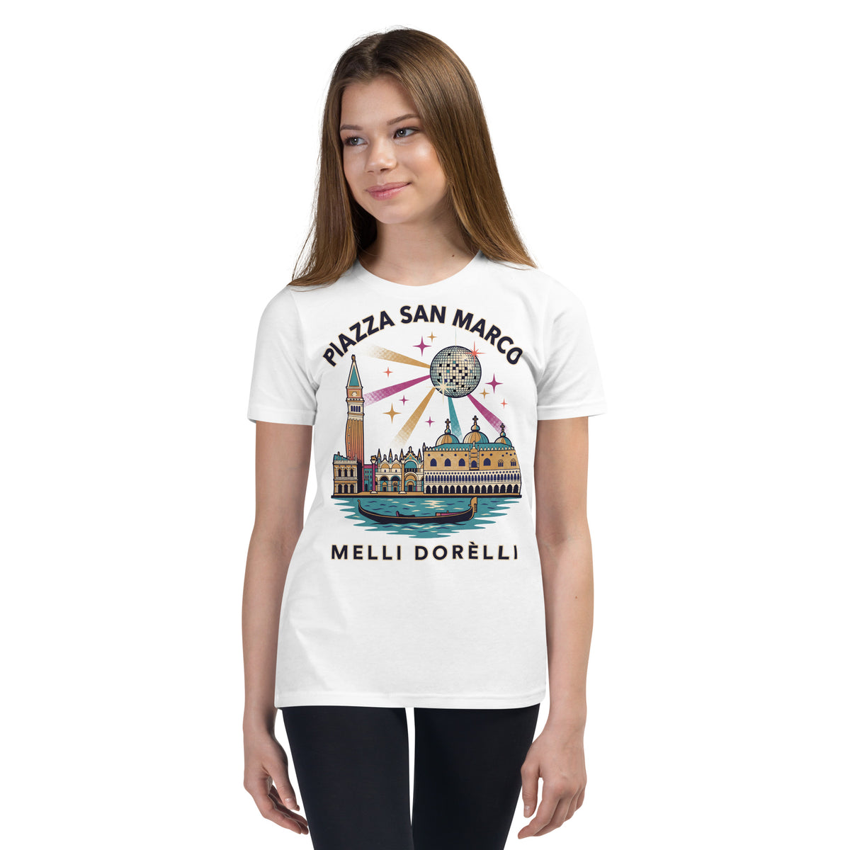 Melli Dorèlli – Piazza San Marco Kids Tee — White