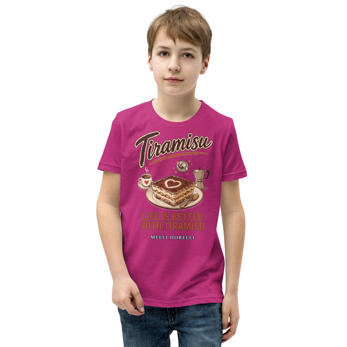Melli Dorèlli – Tiramisu Kids Tee — Berry