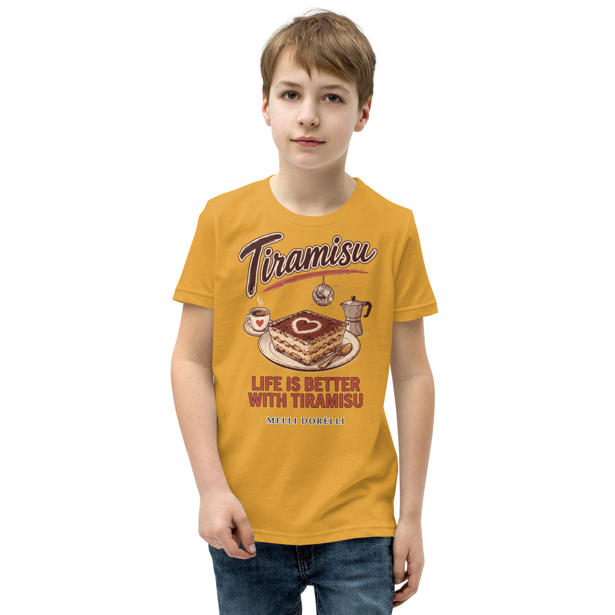 Melli Dorèlli – Tiramisu Kids Tee — Mustard