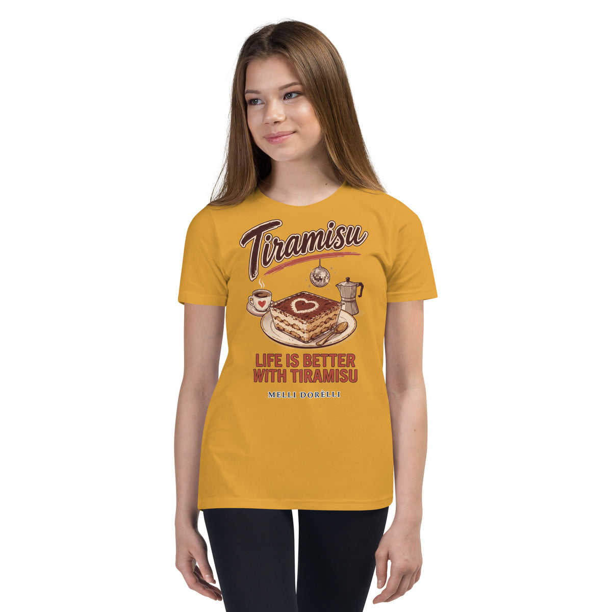 Melli Dorèlli – Tiramisu Kids Tee — Mustard