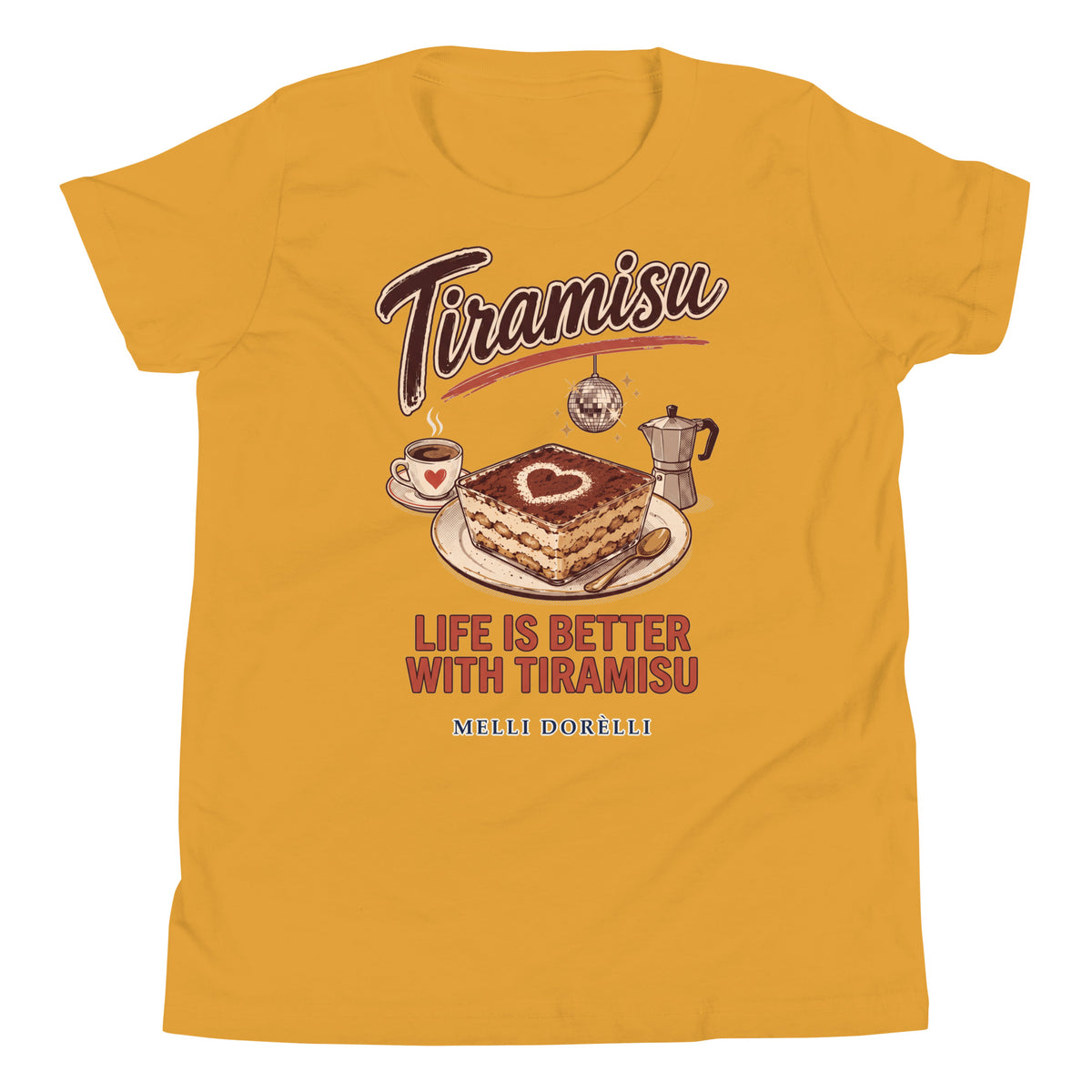 Melli Dorèlli – Tiramisu Kids Tee — Mustard
