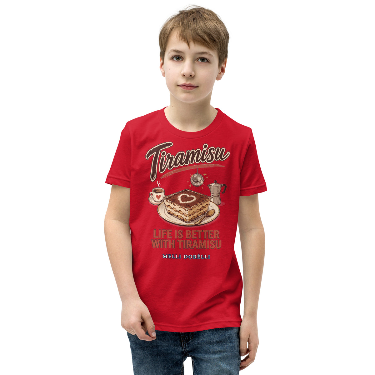 Melli Dorèlli – Tiramisu Kids Tee — Red
