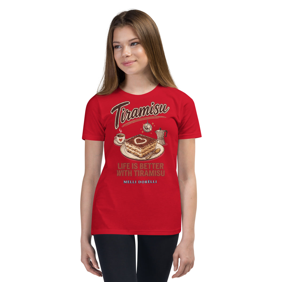 Melli Dorèlli – Tiramisu Kids Tee — Red
