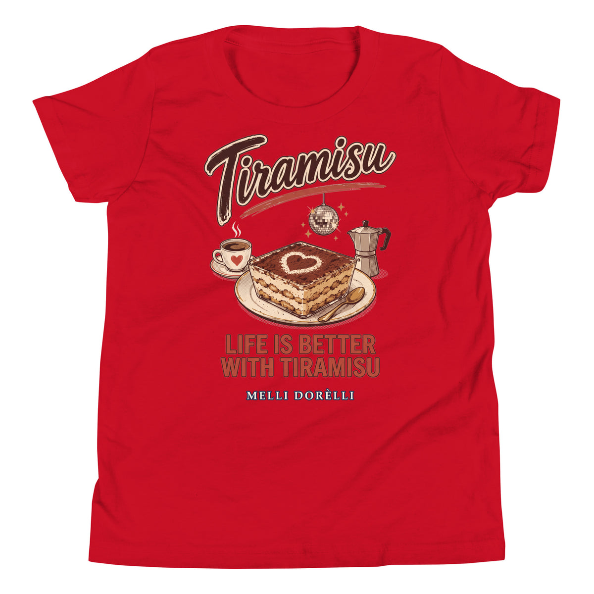Melli Dorèlli – Tiramisu Kids Tee — Red
