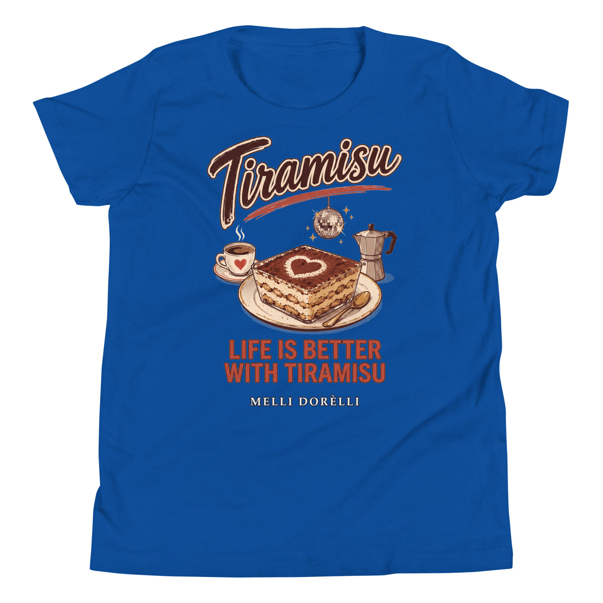 Melli Dorèlli – Tiramisu Kids Tee — True Royal