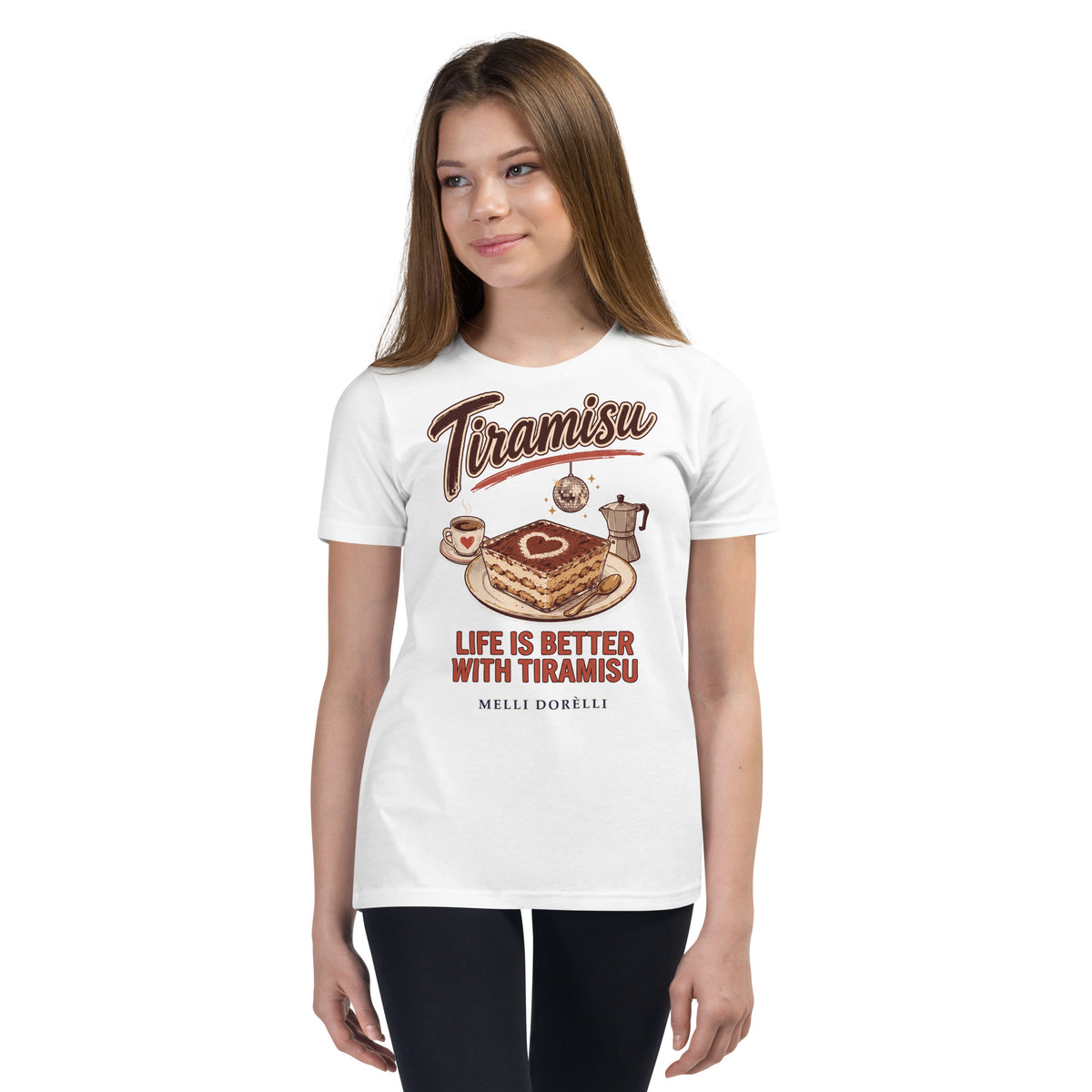 Melli Dorèlli – Tiramisu Kids Tee — White