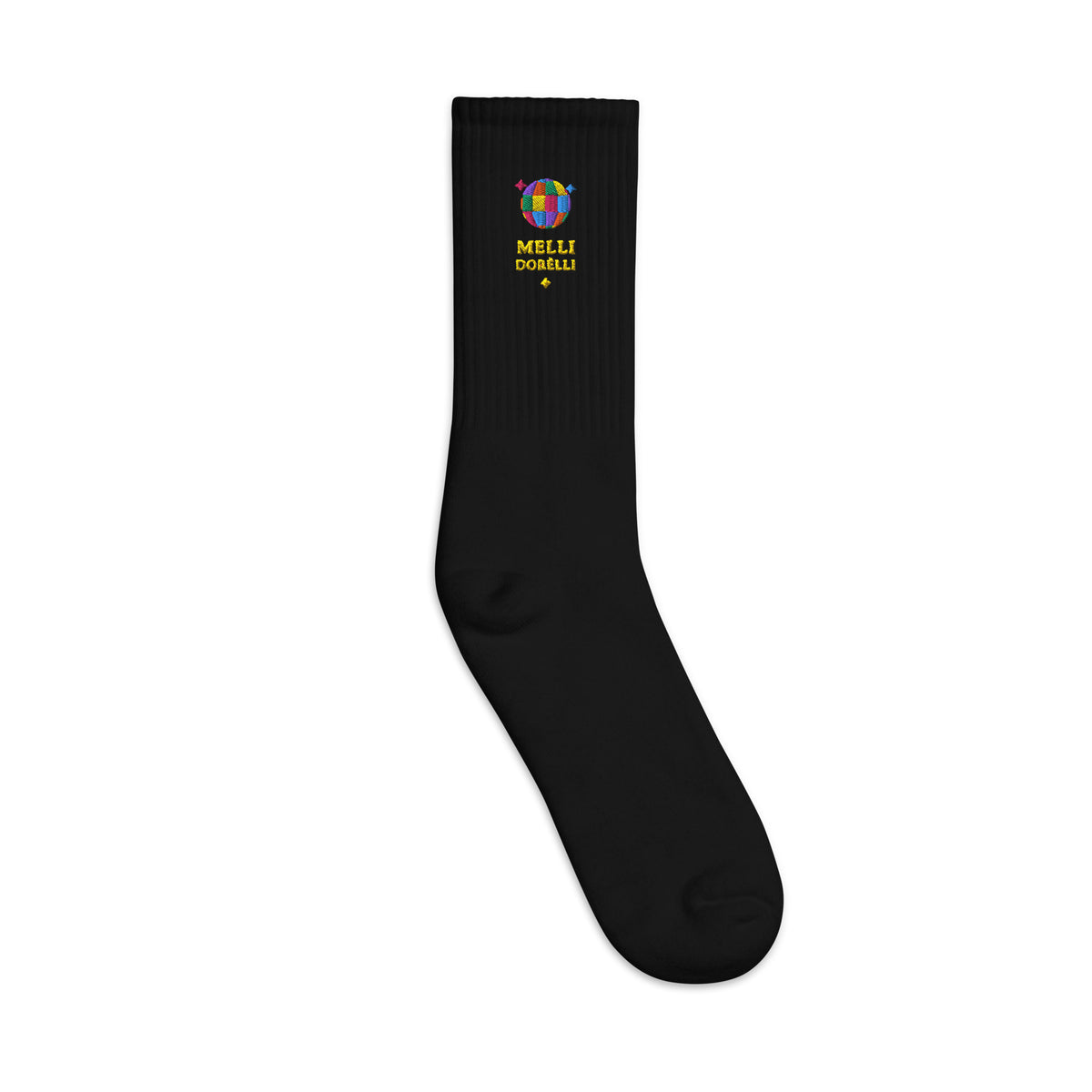Melli Dorèlli – Embroidered Socks — Black