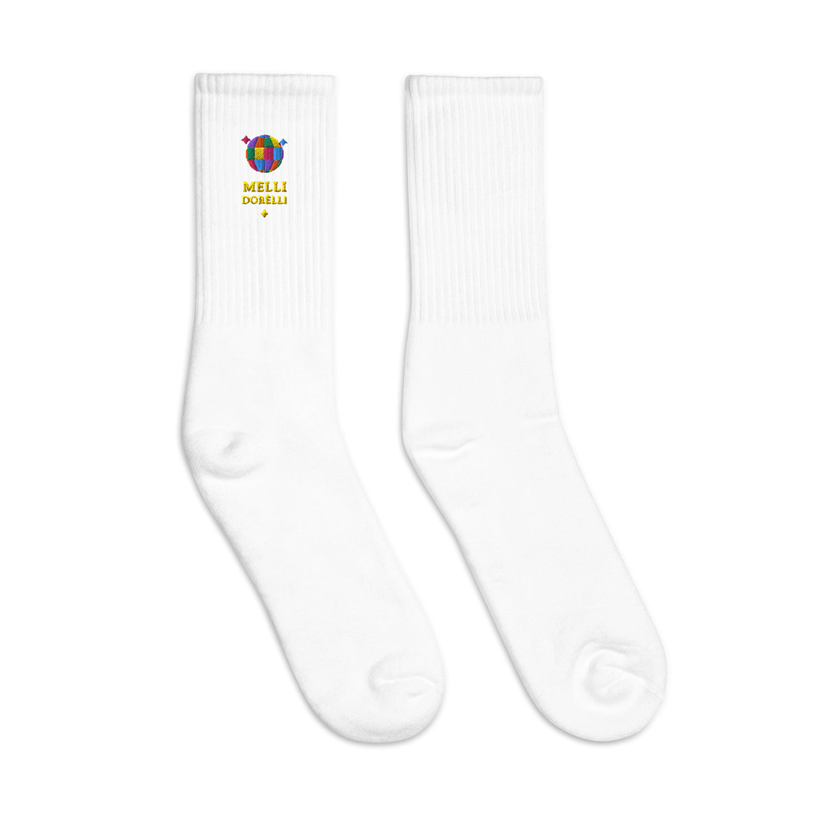 Melli Dorèlli – Embroidered Socks — White