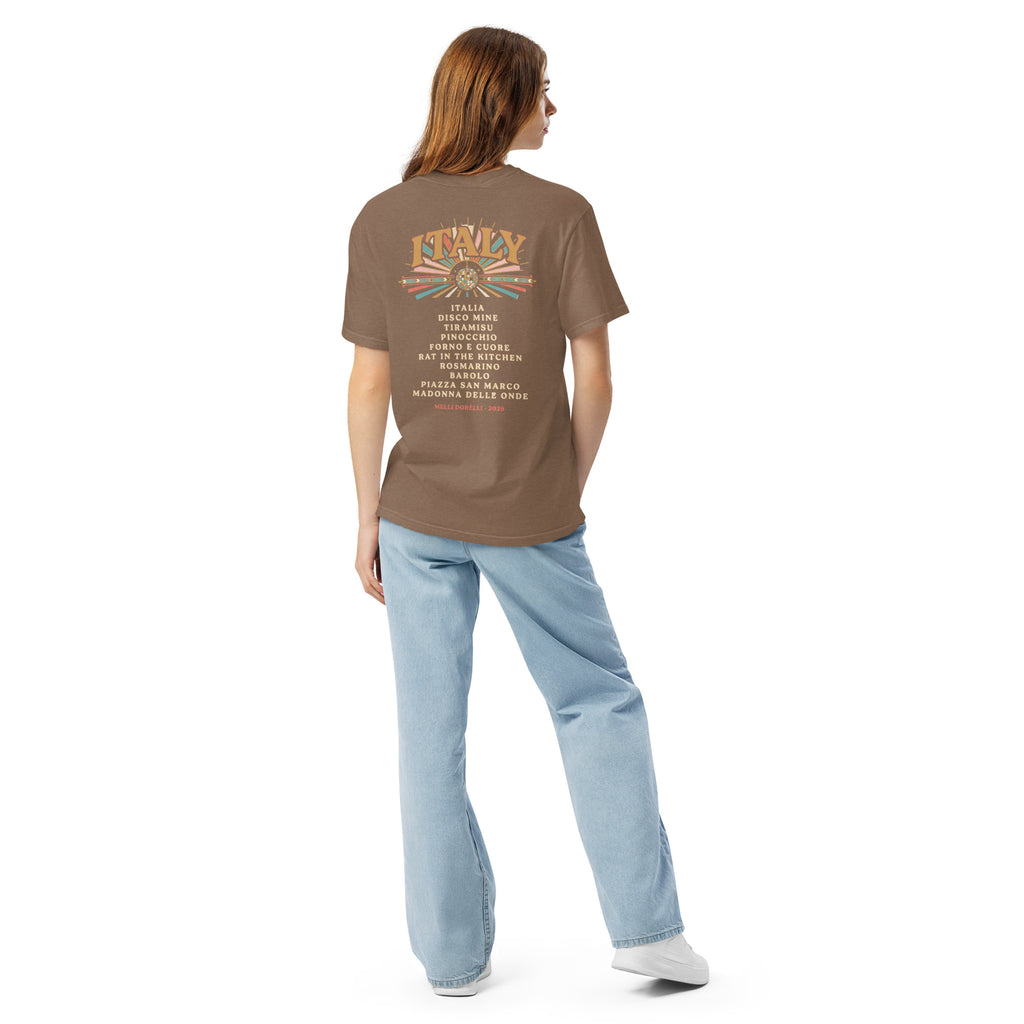 Melli Dorèlli – ITALY Album Tee — Espresso
