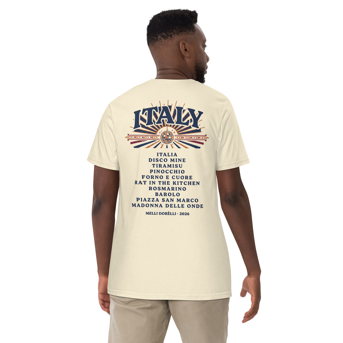 Melli Dorèlli – ITALY Album Tee — Ivory