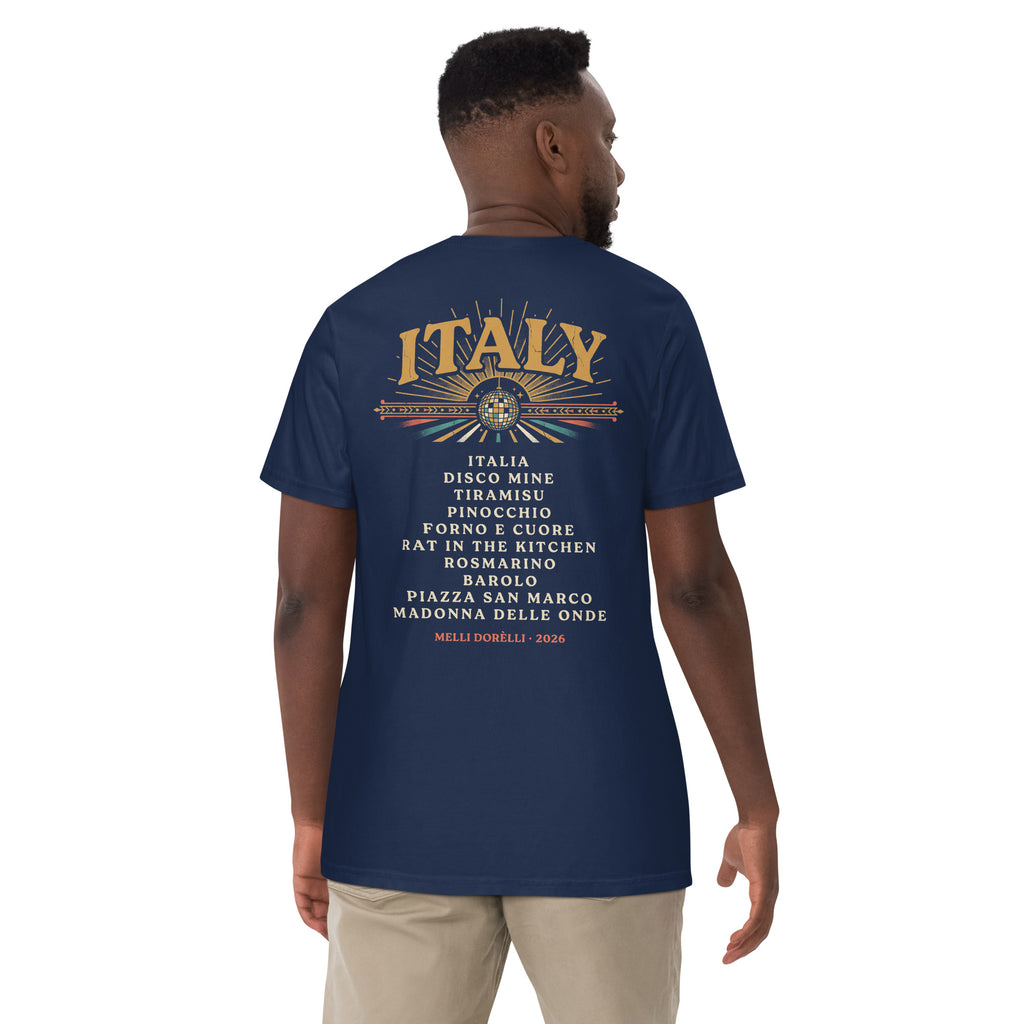 Melli Dorèlli – ITALY Album Tee — True Navy