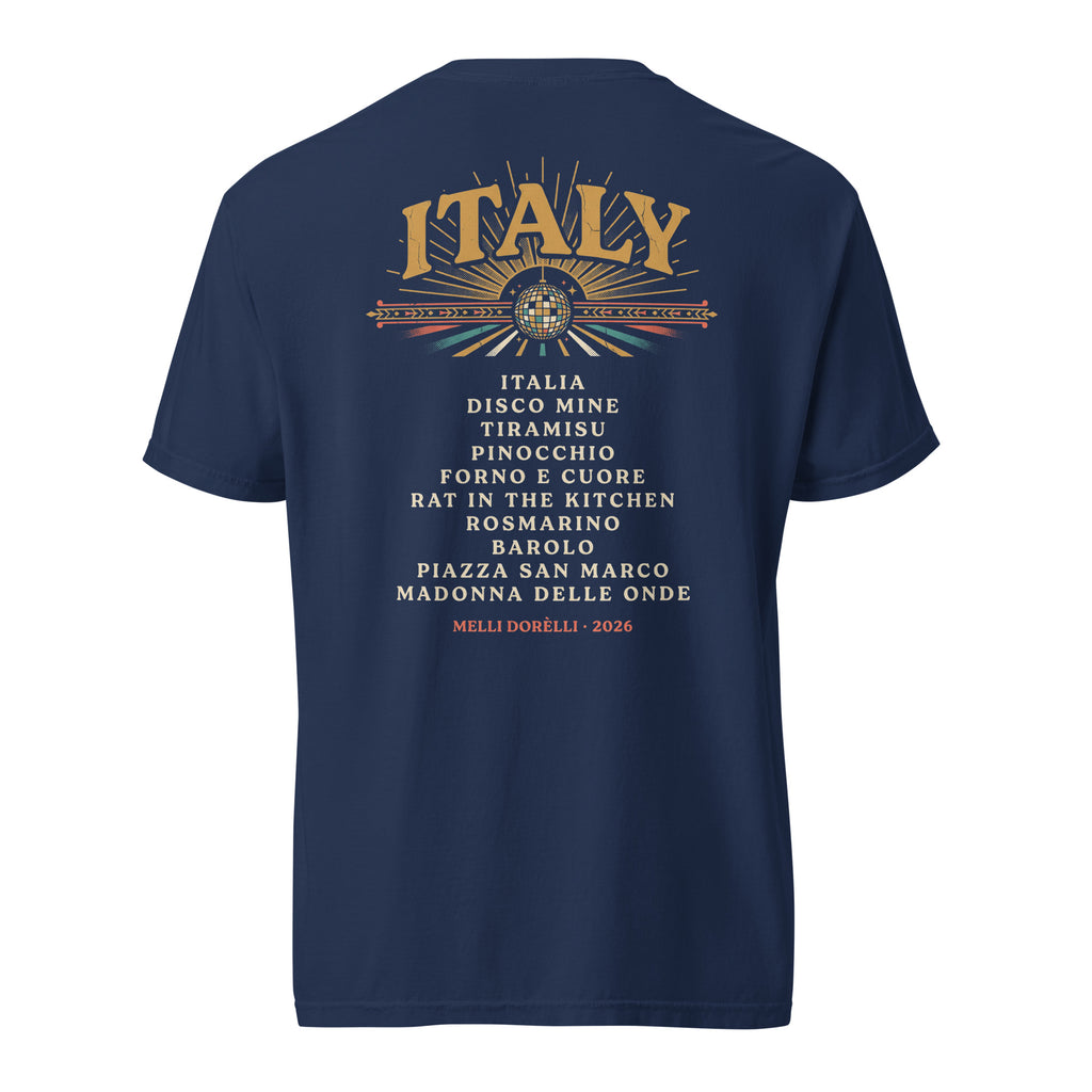 Melli Dorèlli – ITALY Album Tee — True Navy