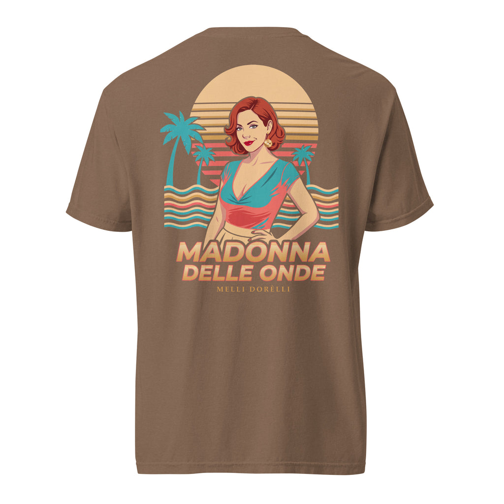 Melli Dorèlli – Madonna delle Onde Tee — Heavyweight — Espresso
