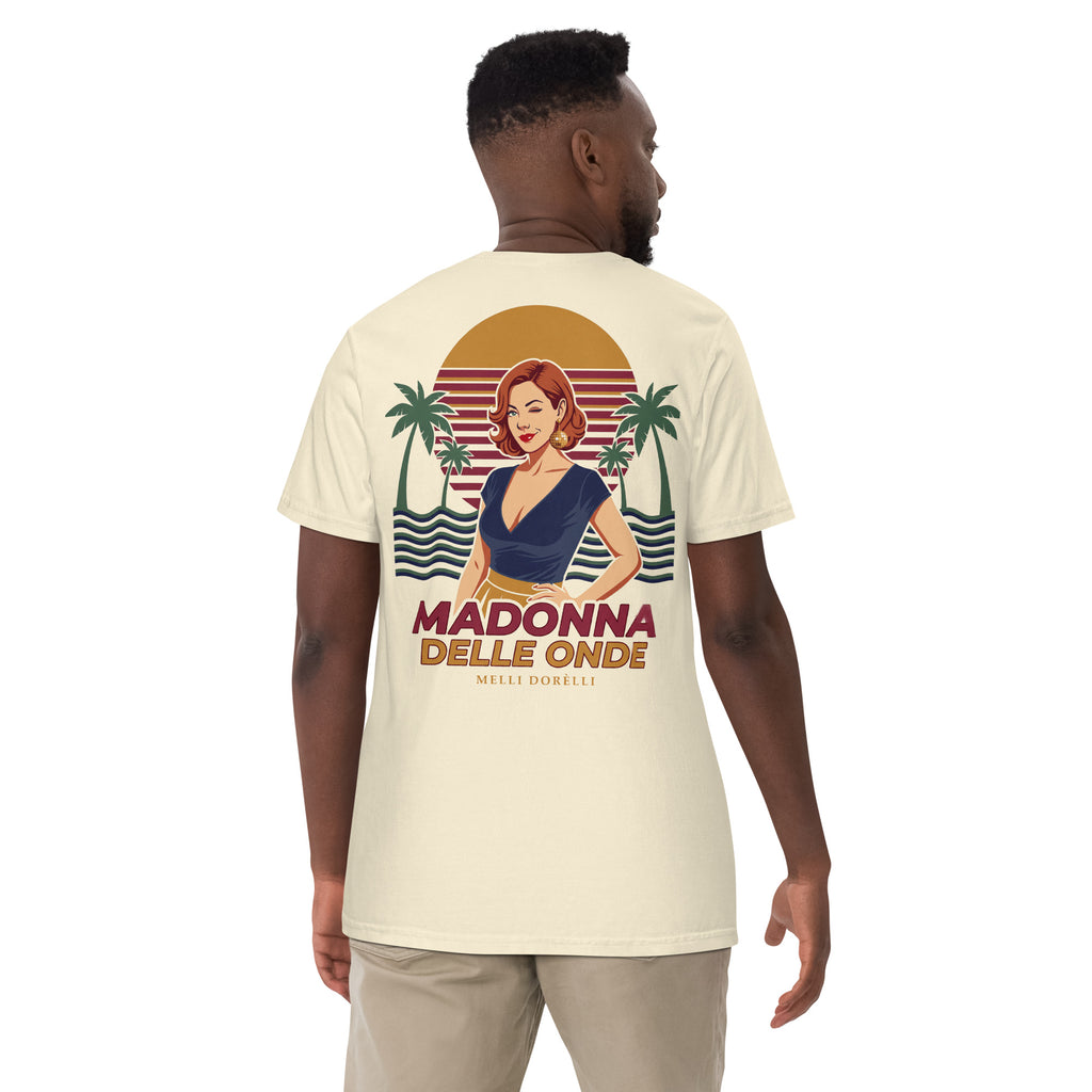 Melli Dorèlli – Madonna delle Onde Tee — Heavyweight — Ivory