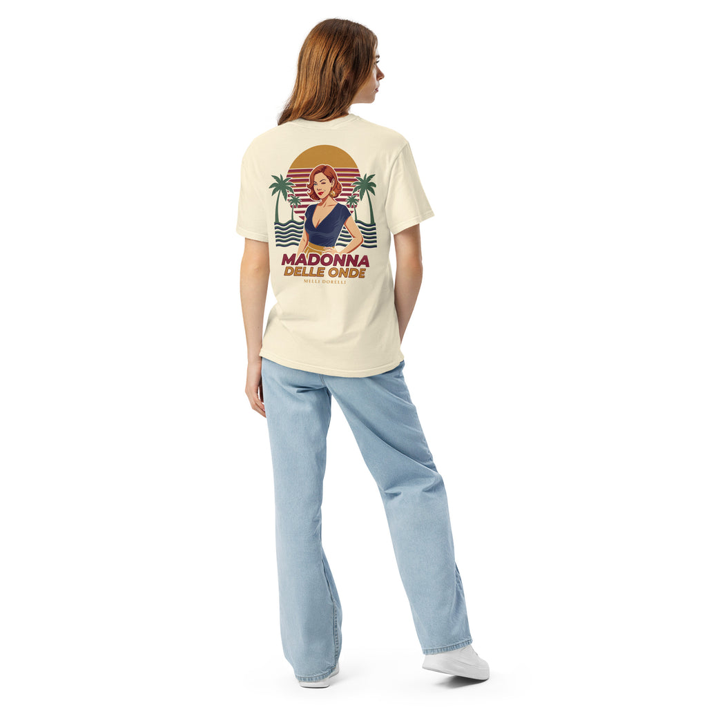 Melli Dorèlli – Madonna delle Onde Tee — Heavyweight — Ivory