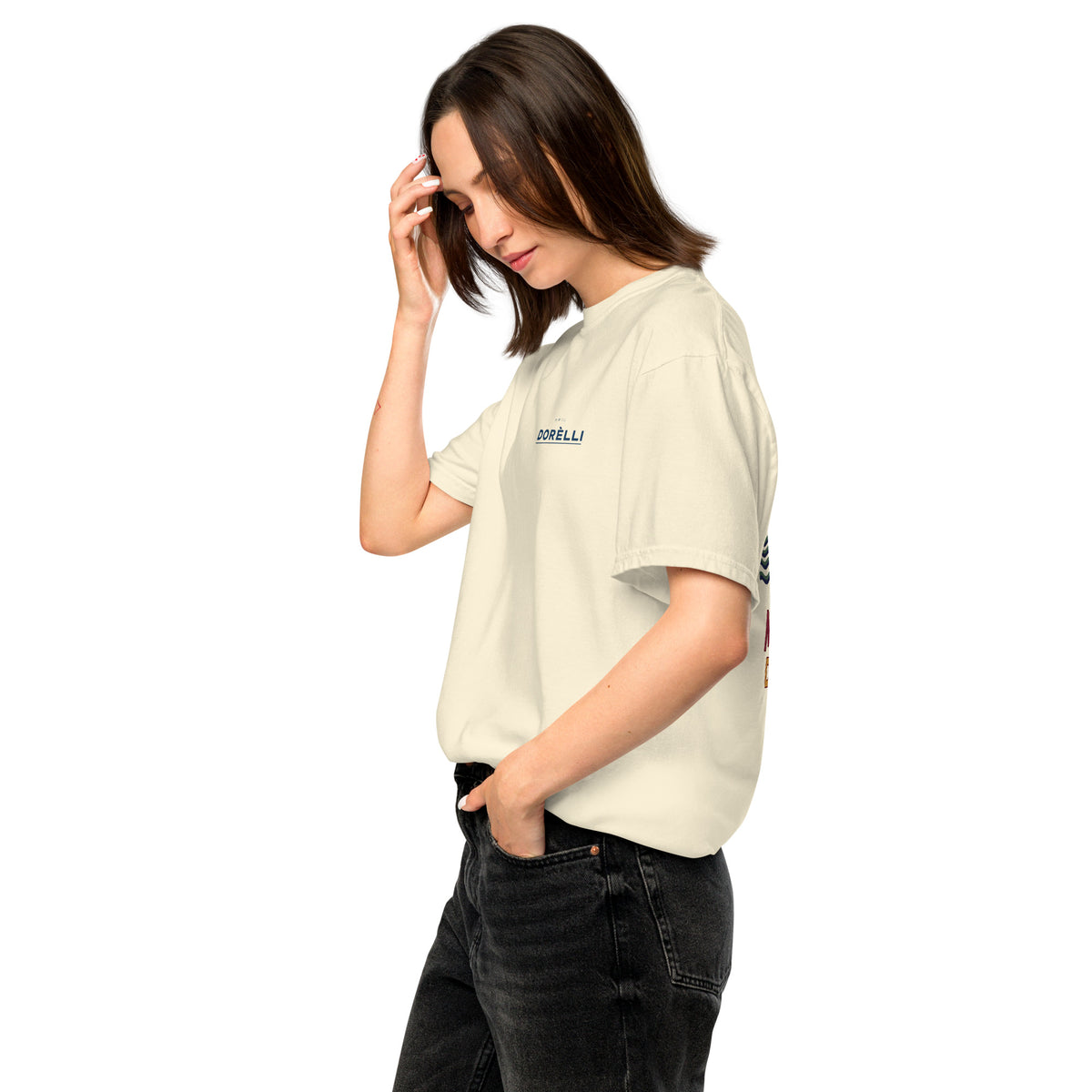 Melli Dorèlli – Madonna delle Onde Tee — Heavyweight — Ivory