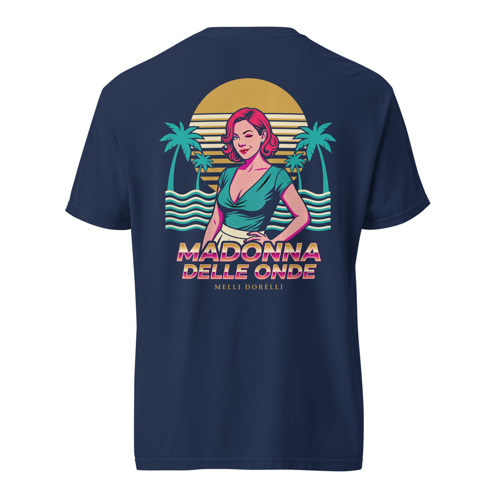Melli Dorèlli – Madonna delle Onde Tee — Heavyweight — True Navy