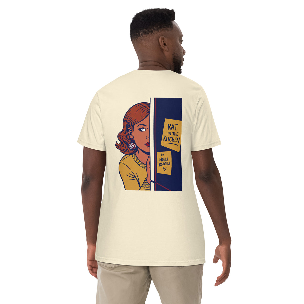 Melli Dorèlli – Rat in the Kitchen Tee — Heavyweight — Ivory