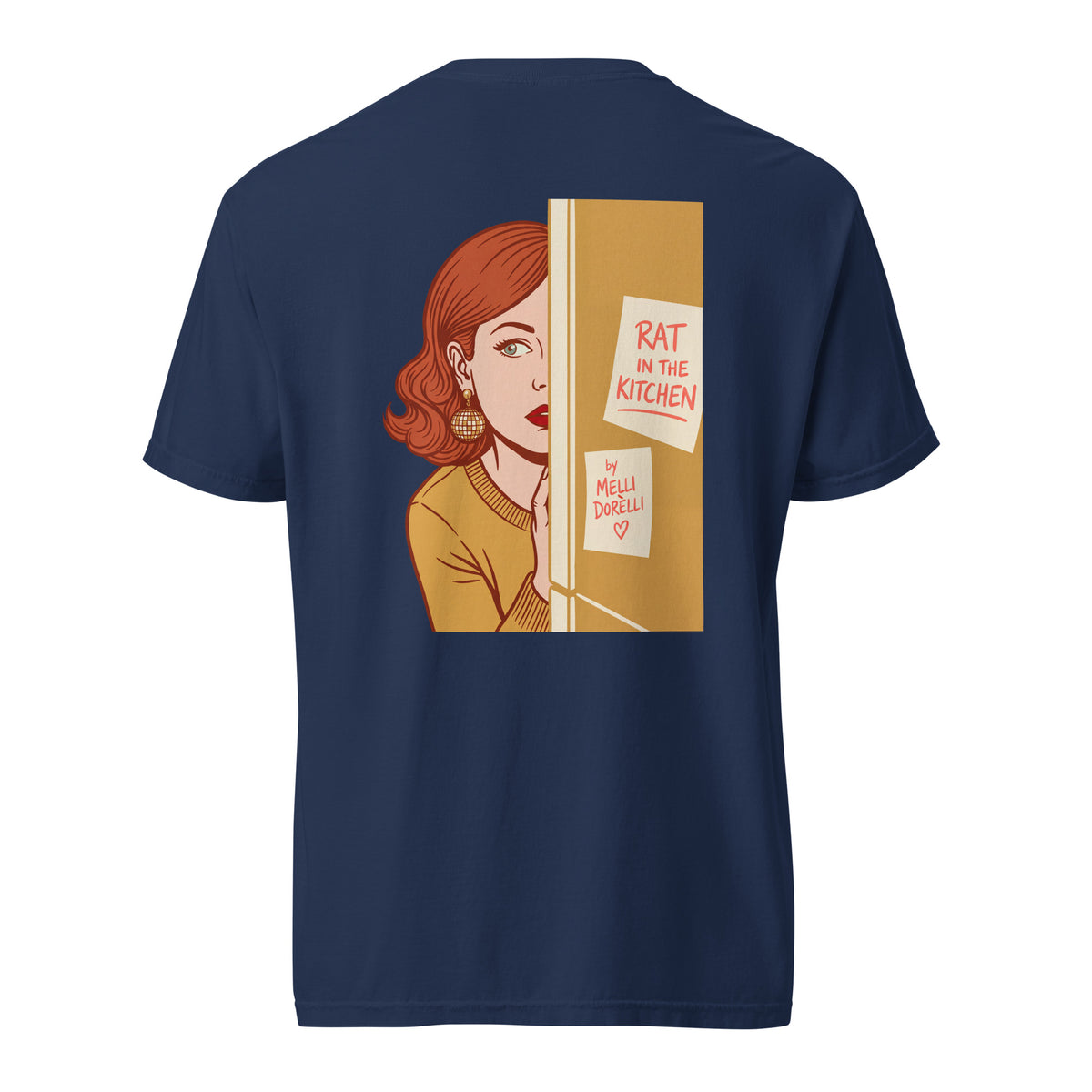 Melli Dorèlli – Rat in the Kitchen Tee — Heavyweight — True Navy